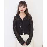 レース切替フードシャツブルゾン | atONE | 詳細画像9