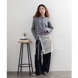 レイヤード風配色ニットカーディガン | atONE | 詳細画像17