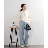 レイヤード風配色ニットカーディガン | atONE | 詳細画像24