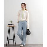 レイヤード風配色ニットカーディガン | atONE | 詳細画像25