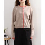 レイヤード風配色ニットカーディガン | atONE | 詳細画像26