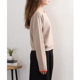 レイヤード風配色ニットカーディガン | atONE | 詳細画像27