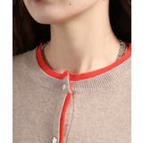 レイヤード風配色ニットカーディガン | atONE | 詳細画像28