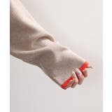 レイヤード風配色ニットカーディガン | atONE | 詳細画像30