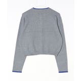 レイヤード風配色ニットカーディガン | atONE | 詳細画像32