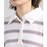 シャツドッキングレイヤード風ランダムボーダーニットプルオーバー | atONE | 詳細画像19