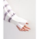 シャツドッキングレイヤード風ランダムボーダーニットプルオーバー | atONE | 詳細画像21