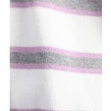 シャツドッキングレイヤード風ランダムボーダーニットプルオーバー | atONE | 詳細画像22