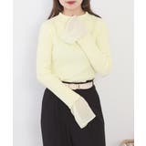 シアーカフスフレアスリーブハイネックニットプルオーバー | atONE | 詳細画像8