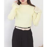 シアーカフスフレアスリーブハイネックニットプルオーバー | atONE | 詳細画像10