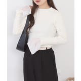 シアーカフスフレアスリーブハイネックニットプルオーバー | atONE | 詳細画像4