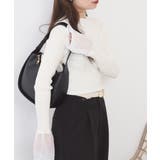 シアーカフスフレアスリーブハイネックニットプルオーバー | atONE | 詳細画像6