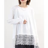 裾レースイレヘムTシャツ | atONE | 詳細画像10 