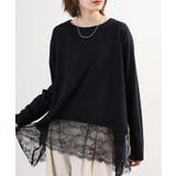 裾レースイレヘムTシャツ | atONE | 詳細画像22 