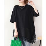 レースドッキングTシャツ | atONE | 詳細画像10 