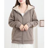 裏ボアジップアップパーカー | atONE | 詳細画像10 