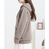 裏ボアジップアップパーカー | atONE | 詳細画像22 