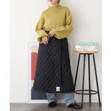 2WAY 裏ボアキルト無地ロング巻きスカート | atONE | 詳細画像6 