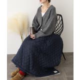 2WAY 裏ボアキルト無地ロング巻きスカート | atONE | 詳細画像8 