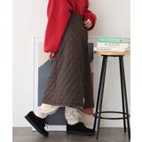 2WAY 裏ボアキルト無地ロング巻きスカート | atONE | 詳細画像10 