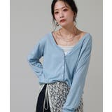 UVカット 紫外線防止 天竺Vネックカーディガン | atONE | 詳細画像21 