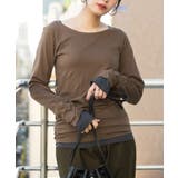 フェイクレイヤードロングTシャツ | atONE | 詳細画像48