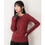 フェイクレイヤードロングTシャツ | atONE | 詳細画像72