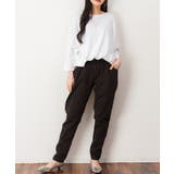 立体ポケットストレッチツイルテイパードパンツ ゆったり リラックス | atONE | 詳細画像19