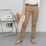 ベージュ | ツイルカーゴパンツ | atONE