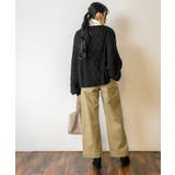 カラーツイルワイドパンツ ゆったり リラックス | atONE | 詳細画像17