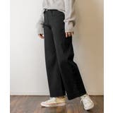 カラーツイルワイドパンツ ゆったり リラックス | atONE | 詳細画像20