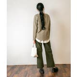 カラーツイルワイドパンツ ゆったり リラックス | atONE | 詳細画像33