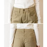 カラーツイルワイドパンツ ゆったり リラックス | atONE | 詳細画像8