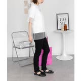 フロントジッパーツイルスキニーパンツ スリム ゆったり | atONE | 詳細画像13 