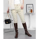 フロントジッパーツイルスキニーパンツ スリム ゆったり | atONE | 詳細画像29 