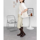 フロントジッパーツイルスキニーパンツ スリム ゆったり | atONE | 詳細画像34 