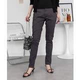 フロントジッパーツイルスキニーパンツ スリム ゆったり | atONE | 詳細画像36 