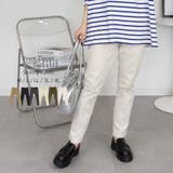 ナチュラル | フロントジッパーツイルスキニーパンツ スリム ゆったり | atONE