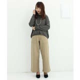 ツイルワイドベイカーパンツ ゆったり リラックス | atONE | 詳細画像5 