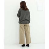 ツイルワイドベイカーパンツ ゆったり リラックス | atONE | 詳細画像7 