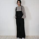 ツイルサロペットワイドパンツ レディースファッション通販 M | atONE | 詳細画像12