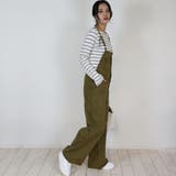 ツイルサロペットワイドパンツ レディースファッション通販 M | atONE | 詳細画像16