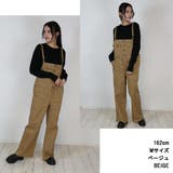 ツイルサロペットワイドパンツ レディースファッション通販 M | atONE | 詳細画像1