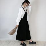 ストレッチコーデュロイ胸当てジャンスカ | atONE | 詳細画像12