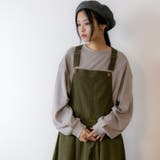 マキシ丈フレアサロペスカート | atONE | 詳細画像20 