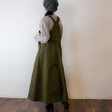 マキシ丈フレアサロペスカート | atONE | 詳細画像22 