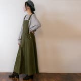 マキシ丈フレアサロペスカート | atONE | 詳細画像24 