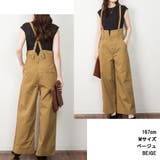 サスペンダー付きハイウェストツイルパンツ | atONE | 詳細画像5 