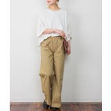 ウエストゴムストレッチツイルベイカーパンツ | atONE | 詳細画像10