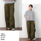 ウエストゴムストレッチツイルベイカーパンツ | atONE | 詳細画像4